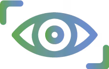 Icono de ojo con los colores de Blizzcool